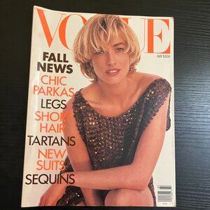 Vogue March 1988 Stephanie Seymour Rachel Williams Linda Evangelista